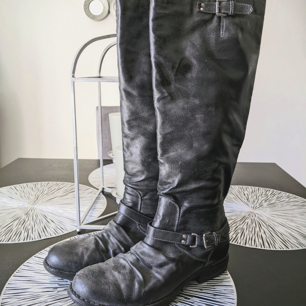 Madden Girl Women's Grey Knee Boots